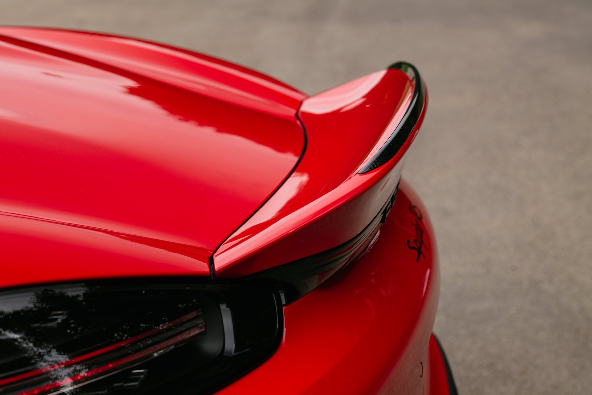 Spyder RS Weissach ducktail with gurney flap